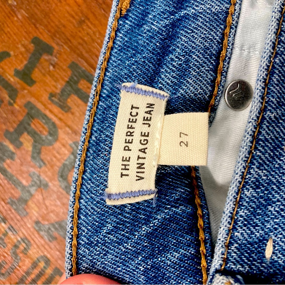 Madewell perfect vintage jeans size 27 Belbury wash Tencil edition